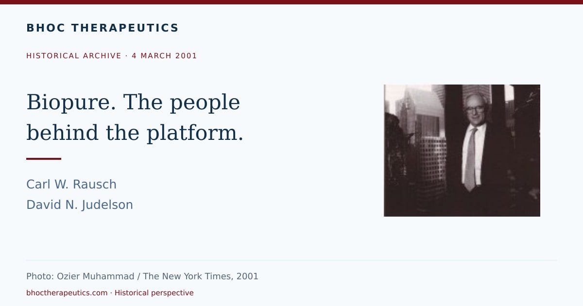 David N. Judelson beside a window overlooking New York, in Ozier Muhammad's historical photograph from the 2001 New York Times reprint shared by BHOC.